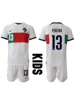 Portugal Danilo Pereira #13 Replika Borta Kläder Barn VM 2022 Kortärmad (+ byxor)
